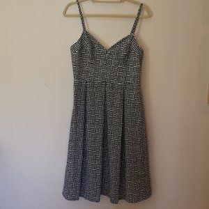 Spagetti Strap Geometric Pattern Dress